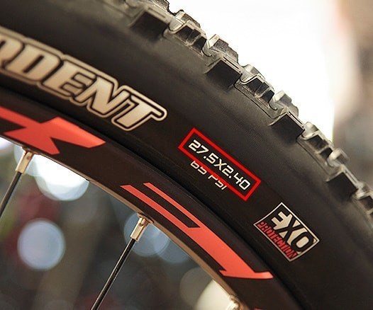 MTB tyre size